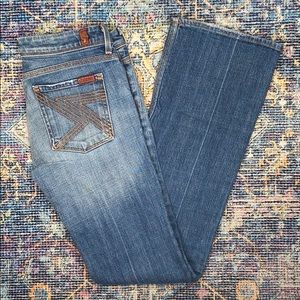 7FAM FLYNT BOOTCUT JEANS SZ 27